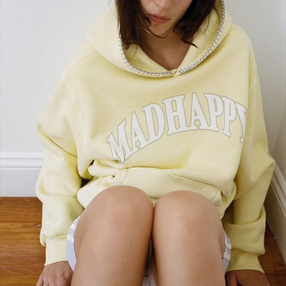 BNWT MadHappy Campus Hoodie - Yellow